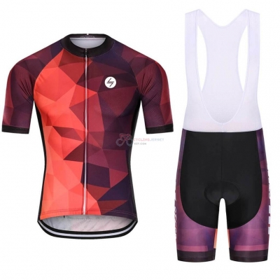 Steep Cycling Jersey Kit Short Sleeve 2021 Orange Purple