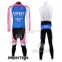 Lampre Cycling Jersey Kit Long Sleeve 2010 Pink And Light Blue