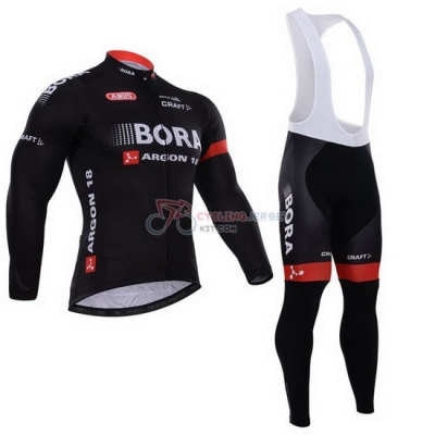 Bora Cycling Jersey Kit Long Sleeve 2015 Black