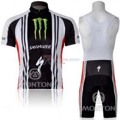 Specialized Cycling Jersey Kit Short Sleeve 2012 White And Black