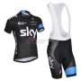 Sky Cycling Jersey Kit Short Sleeve 2014 Black And White