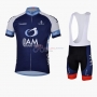 IAM Cycling Jersey Kit Short Sleeve 2016 Blue And White