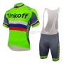 Thinkoff Cycling Jersey Kit Short Sleeve 2016 Green And Blue