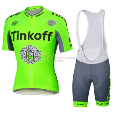 Thinkoff Cycling Jersey Kit Short Sleeve 2016 Green And Gray