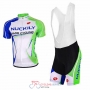 2017 Nuckily Cycling Jersey Kit Short Sleeve white and green