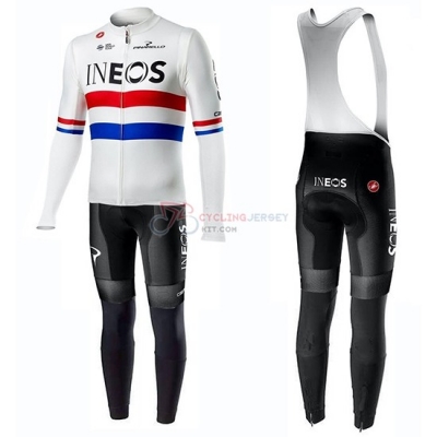 Ineos Campione UK Cycling Jersey Kit Long Sleeve 2019 White