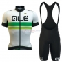 ALE Cycling Jersey Kit Short Sleeve 2016 White And Green