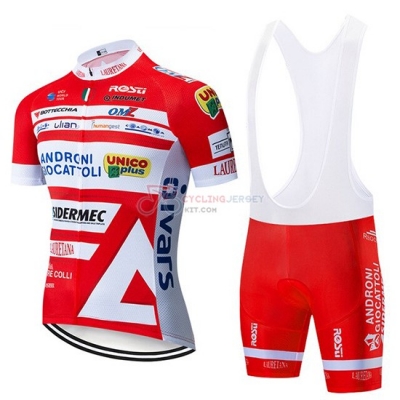 Androni Giocattoli Cycling Jersey Kit Short Sleeve 2019 Orange White