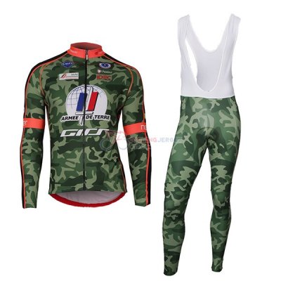 Armee de Terre Cycling Jersey Kit Long Sleeve 2018 Camuffamento
