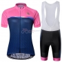 Chomir Cycling Jersey Kit Short Sleeve 2019 Pink Spento Blue