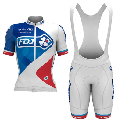 FDJ Cycling Jersey Kit Short Sleeve 2017 white