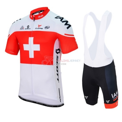 IAM Cycling Jersey Kit Short Sleeve 2017 Red White