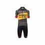 Jumbo Visma Cycling Jersey Kit Short Sleeve 2021 Black Yellow