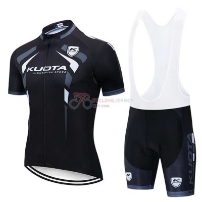 Kuota Cycling Jersey Kit Short Sleeve 2019 Black White