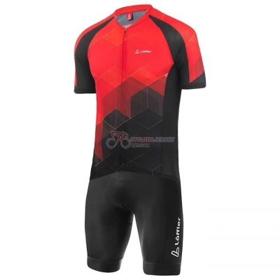 Loffler Cycling Jersey Kit Short Sleeve 2020 Black Red