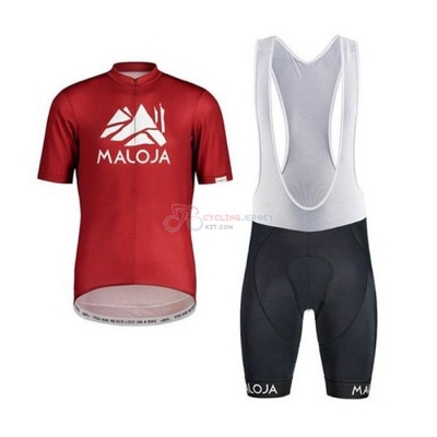 Maloja Cycling Jersey Kit Short Sleeve 2020 Red White