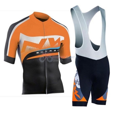 Northwave Cycling Jersey Kit Short Sleeve 2019 Orange Silver Black
