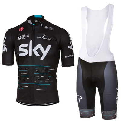 Sky Cycling Jersey Kit Short Sleeve 2017 blue