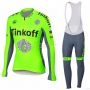 Tinkoff Cycling Jersey Kit Long Sleeve 2018 Green
