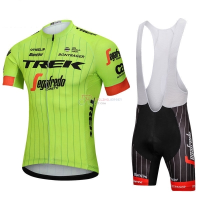 Trek Segafredo Cycling Jersey Kit Short Sleeve 2018 Green