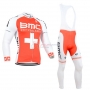 BMC Cycling Jersey Kit Long Sleeve 2014 Orange And White