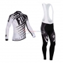 Fox Cycling Jersey Kit Long Sleeve 2014 White And Black