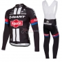 Sky Cycling Jersey Kit Long Sleeve 2016 Black And Red