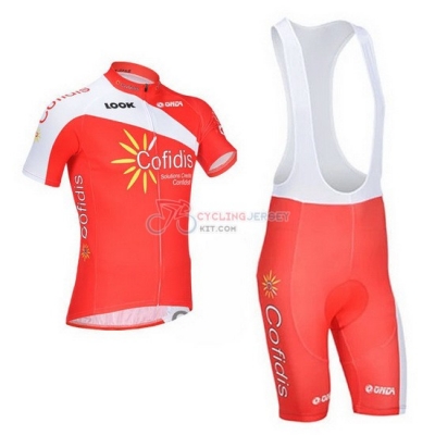 Cofidis Cycling Jersey Kit Short Sleeve 2013 Red