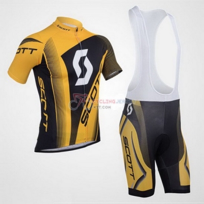 Scott Cycling Jersey Kit Short Sleeve 2013 Yellow And Black