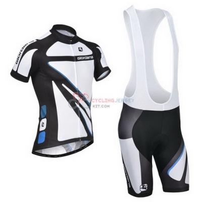 Giordana Cycling Jersey Kit Short Sleeve 2014 White And Black