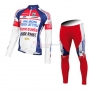 2015 Team Androni Giocattoli manica white Long Sleeve Cycling Jersey And Bib Pants Kit