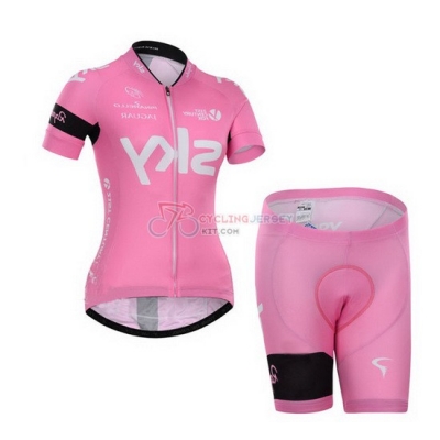 Women Cycling Jersey Kit Saxo Short Sleeve 2015 Purple