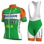 2018 Bardiani Csf Cycling Jersey Kit Short Sleeve Green and White