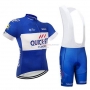 2018 Quick Step Floors Cycling Jersey Kit Short Sleeve Blue and White