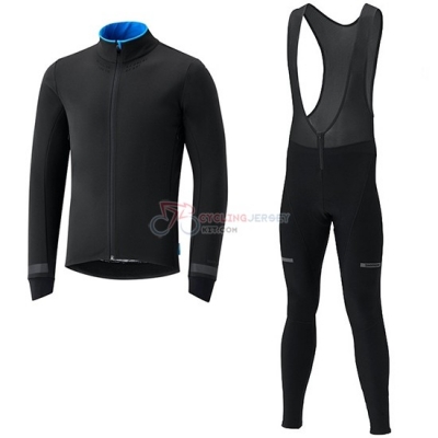 Shimano Cycling Jersey Kit Long Sleeve 2019 Black Bluee