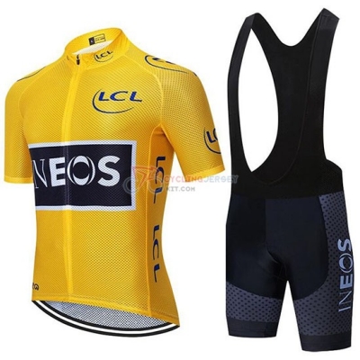 Ineos Cycling Jersey Kit Short Sleeve 2020 Yellow Black