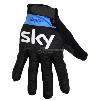 2020 Sky Long Finger Gloves Black