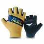 2021 Jumbo Visma Short Finger Gloves Yellow