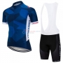 Castelli Cycling Jersey Kit Short Sleeve 2018 Spento Blue