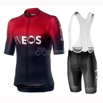 Castelli Ineos Cycling Jersey Kit Short Sleeve 2019 Black Red