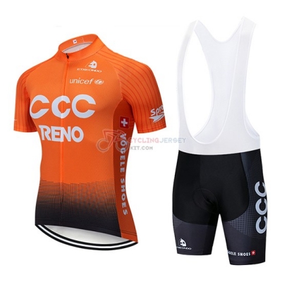 Ccc Cycling Jersey Kit Short Sleeve 2019 Orange