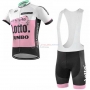 Lotto NL-Jumbo Cycling Jersey Kit Short Sleeve 2019 Pink White