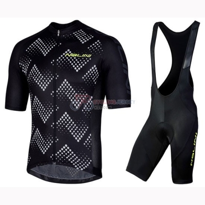 Nalini Podio 2.0 Manica Cycling Jersey Kit Short Sleeve 2019 Black