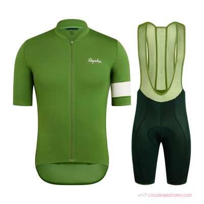 Rapha Cycling Jersey Kit Short Sleeve 2021 Green
