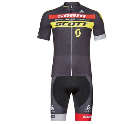 Scott Cycling Jersey Kit Short Sleeve 2017 black and yellow(2)