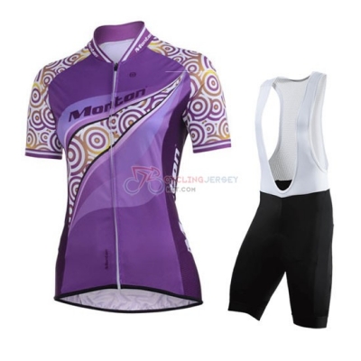 Women Cycling Jersey Kit Monton Short Sleeve 2014 Purple