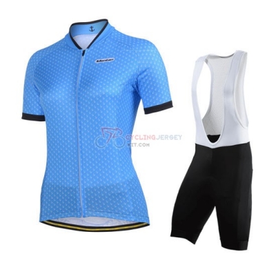 Women Cycling Jersey Kit Monton Short Sleeve 2014 Sky Blue