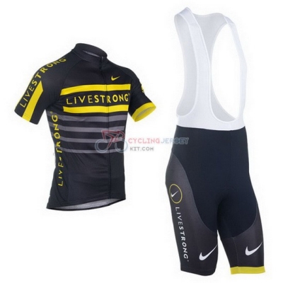 Livestrong Cycling Jersey Kit Short Sleeve 2013 Black And Yellow