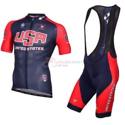 USA Cycling Jersey Kit Short Sleeve 2013 White And Blue