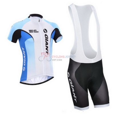 Giant Cycling Jersey Kit Short Sleeve 2014 White And Sky Blue
